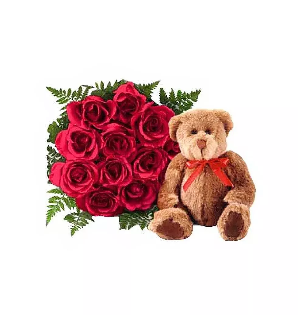 Red Roses and Teddy