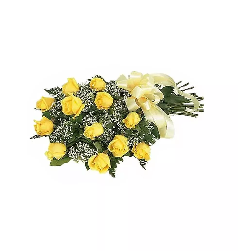 One Dozen Yellow Roses