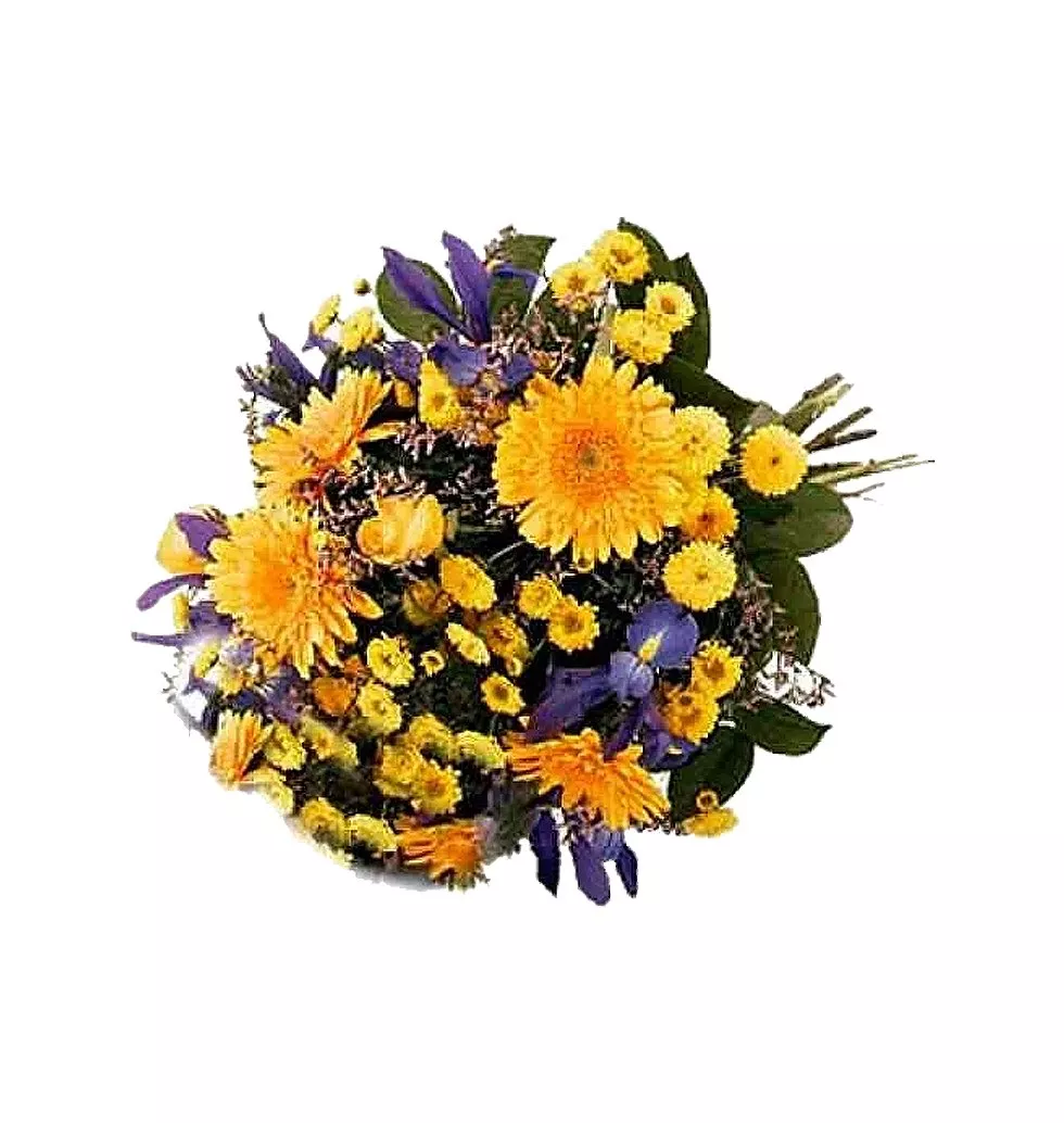 Yellow and Blue Bouquet