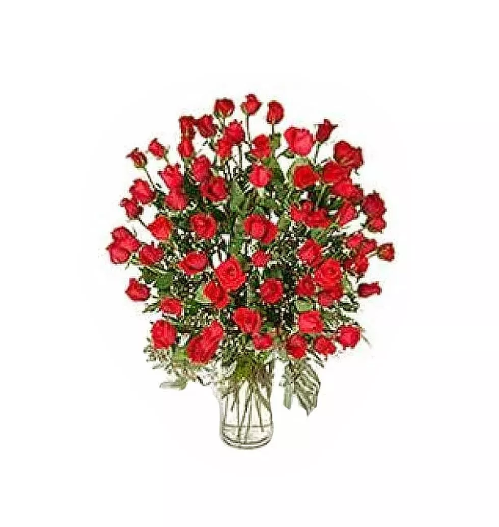 The simplicity of red roses is the perfect way of expressing love