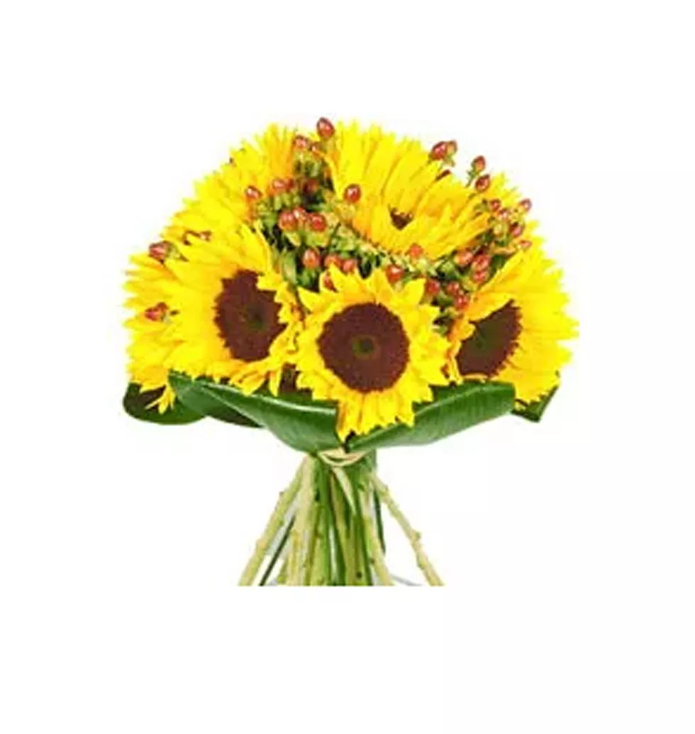 6pcs Sunflower in a Bouquet