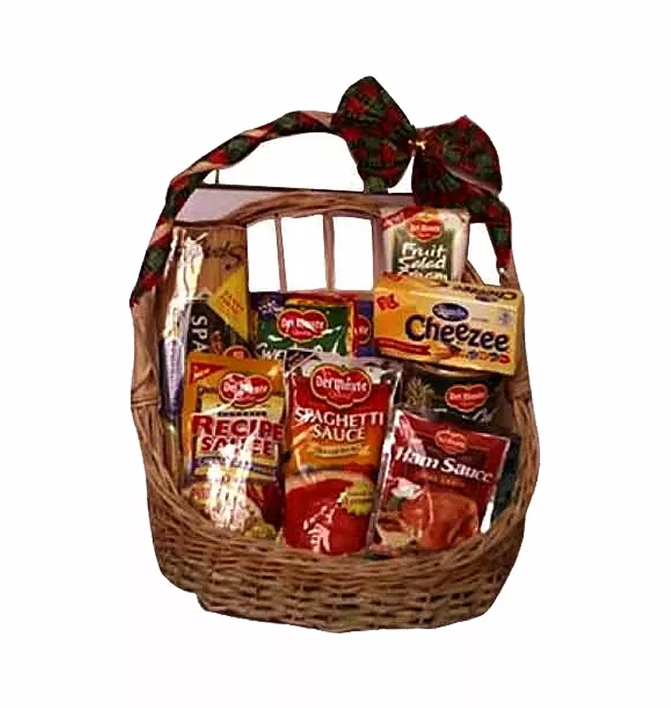 Glorious Willow Basket Hamper for Midnight New Year